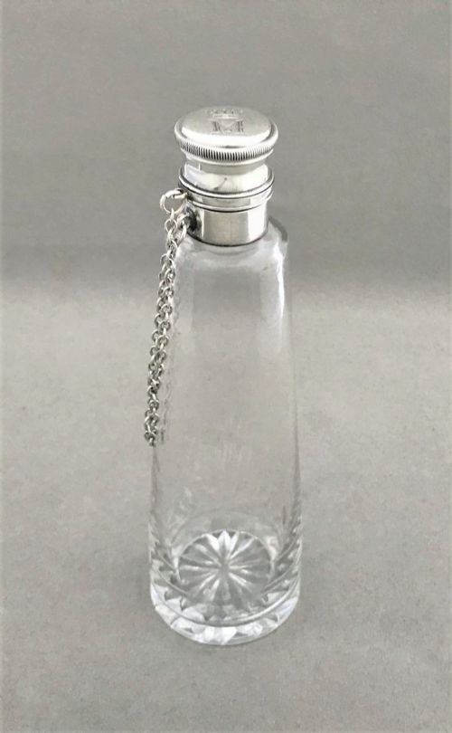 fig 1. A Fabulous Mid Victorian Silver Mounted Hunting Flask In The Original Case