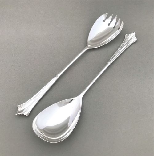 A Superb Pair of Victorian Silver Salad Servers