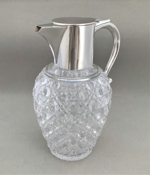 A Fabulous Victorian Silver Mounted Claret Jug