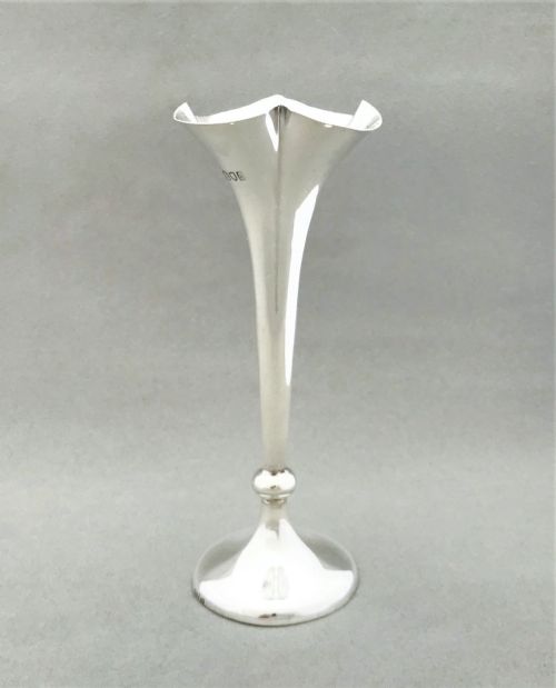 A Charming Victorian Silver Stem Vase