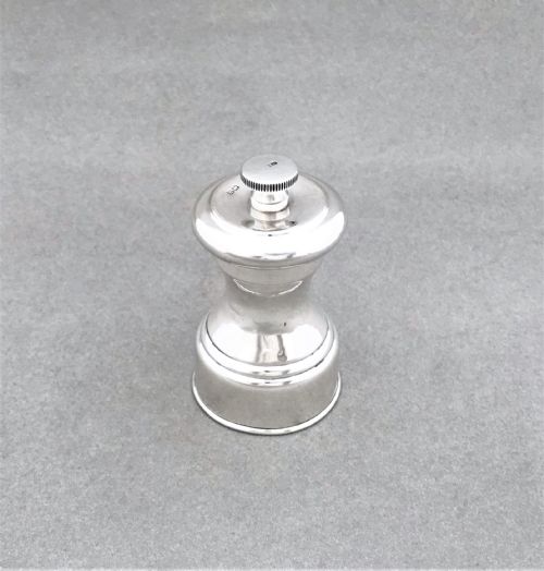 fig 1. A handsome all silver pepper grinder