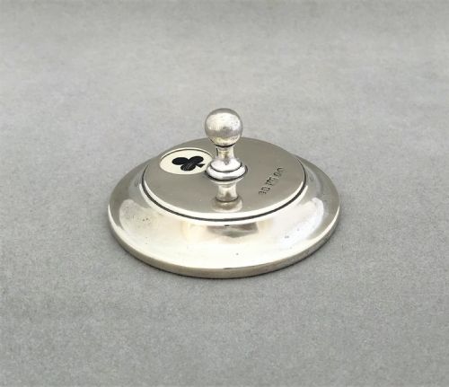 fig 1. A superb Scottish silver plated trump marker