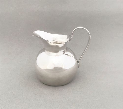 A Stylish Small Edwardian Silver Cream Jug