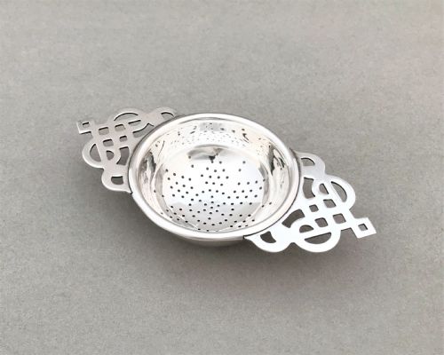 A Gorgeous Art Deco Silver Tea Strainer
