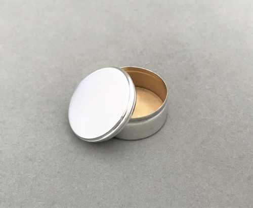 A Good Large Size Silver Pillbox