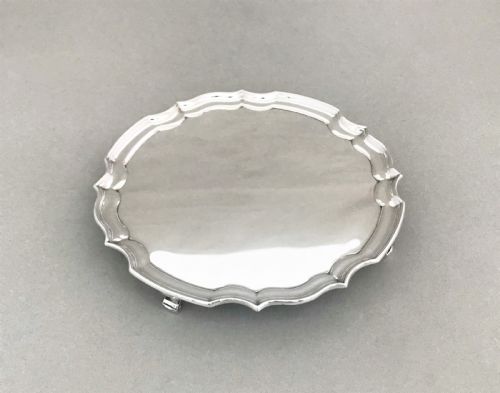 A Handsome Silver Card Tray/waiter