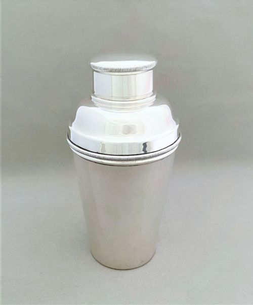 A Handsome Art Deco Silver Plated Cocktail Shaker
