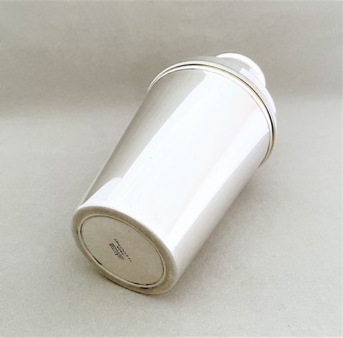 fig 2. A handsome Art Deco silver plated cocktail shaker