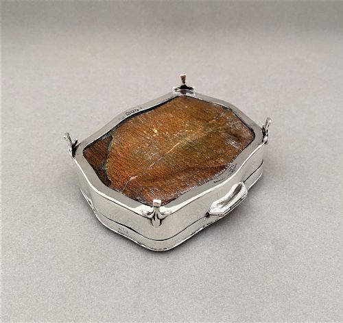 fig 1. A superb silver & tortoiseshell trinket box