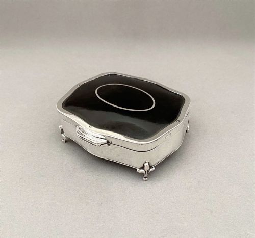 fig 2. A superb silver & tortoiseshell trinket box
