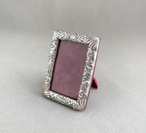 A Stylish & Small Victorian Silver Photo Frame