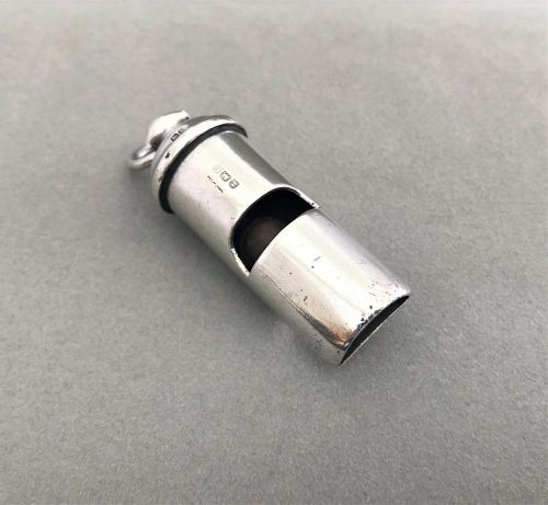 fig 1. A Handsome And Substantial Silver Whistle