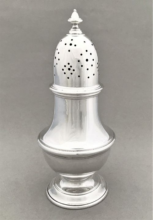 A Handsome Mappin & Webb Silver Sugar Caster