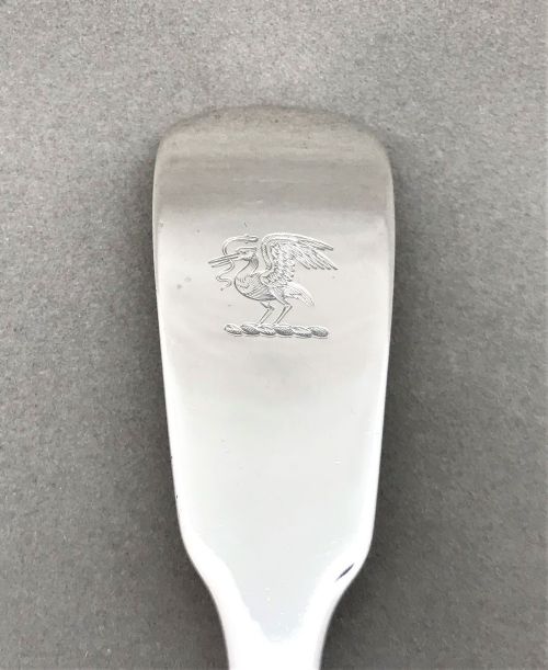 fig 1. A good Georgian silver soup ladle