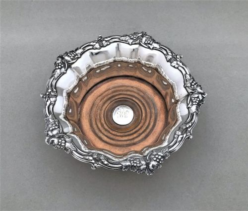 fig 1. A Gorgeous William IV Old Sheffield Plate Coaster