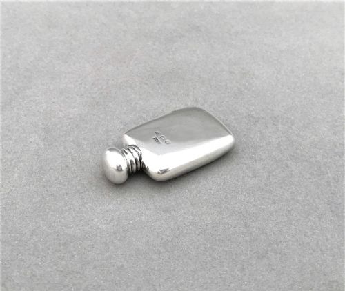 A Novelty Silver 'Hip Flask' Scent Bottle