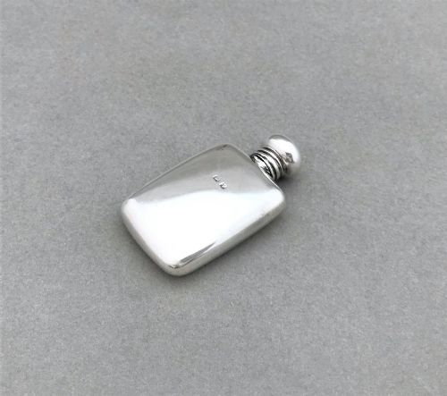 fig 1. A Novelty Silver 'hip Flask' Scent Bottle