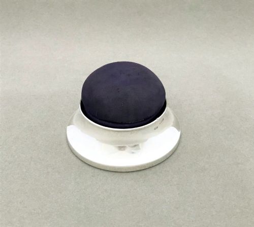 A Delightful Silver Trinket Box with Pincushion Lid
