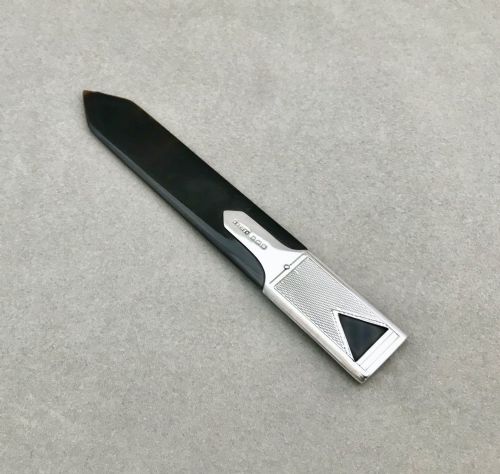 A Superb Art Deco Silver & Tortoiseshell Letter Opener/bookmark Combo