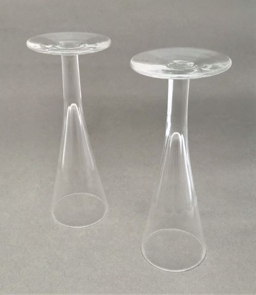 fig 1. A fine pair of Victorian cut glass champagne flutes