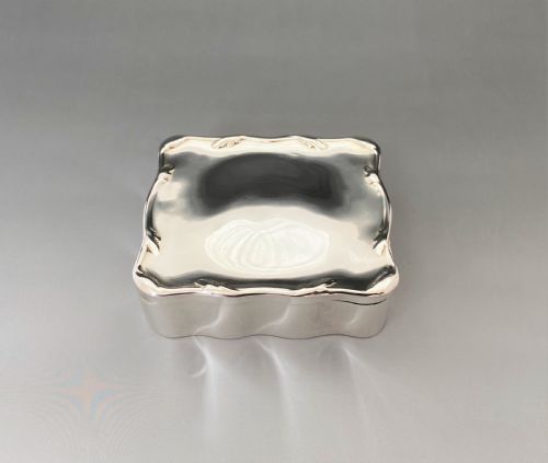 A Gorgeous Edwardian Silver Cuff Links/trinket or Jewel Box
