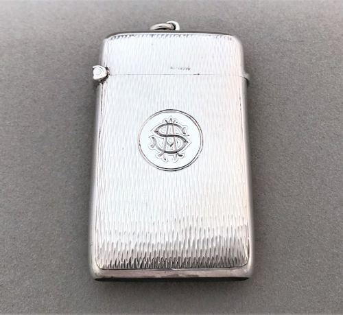 A Handsome Edwardian Silver Vesta