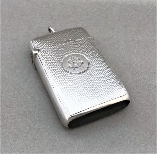 fig 1. A handsome Edwardian Silver Vesta