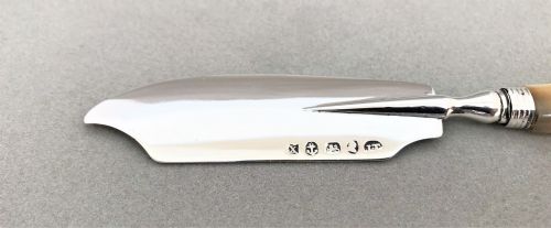 fig 1. A Fine Georgian Silver Bladed Butter Knife