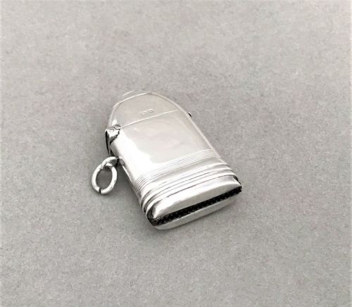 fig 1. A First World War Novelty Silver 'shell' Vesta
