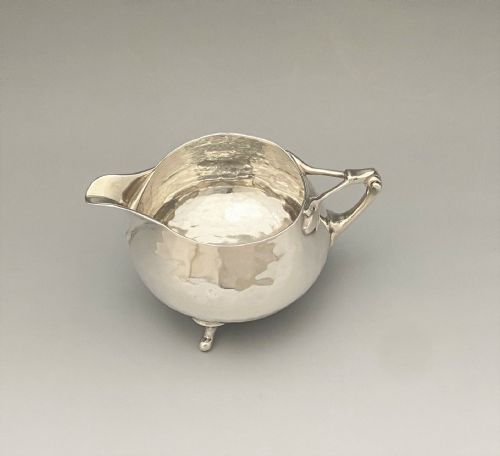 fig 1. A fabulous Arts & Crafts small silver cream jug