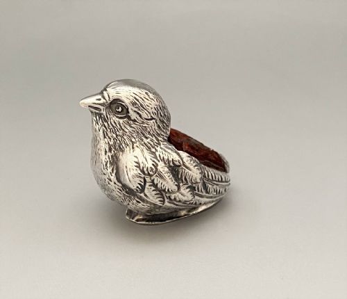 A Sought After Sampson Morden Edwardian Silver Chick Pin Cushion