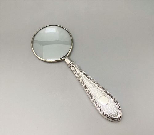 A Charming Silver Handled Magnifying Glass