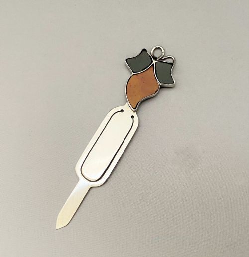 fig 1. A rare Edwardian stone set silver bookmark