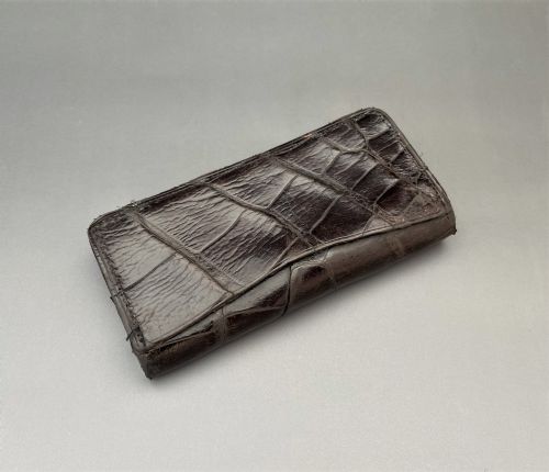 fig 2. An Art Nouveau Edwardian Silver Mounted Crocodile Purse