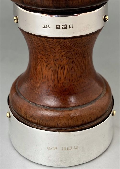 fig 1. A Handsome George V Silver Mounted Pepper Grinder