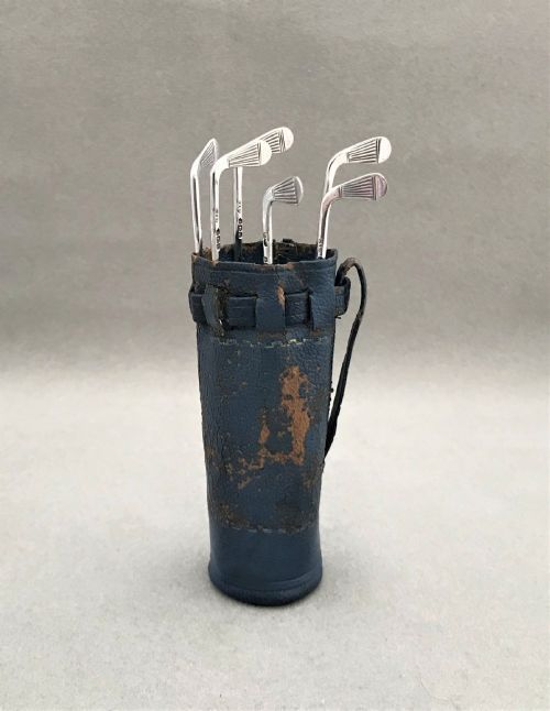 A Rare Set of Novelty Silver Golfing Cocktail Sticks