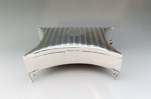 fig 1. An outstanding large, Chester silver jewel box