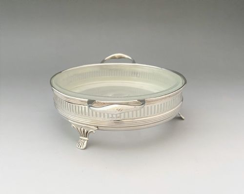 fig 1. A stylish Art Nouveau silver & glass butter dish
