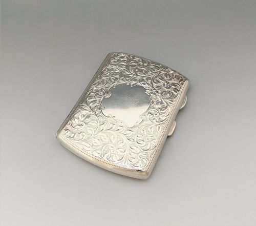 A Handsome Early George V Silver Cigarette Case