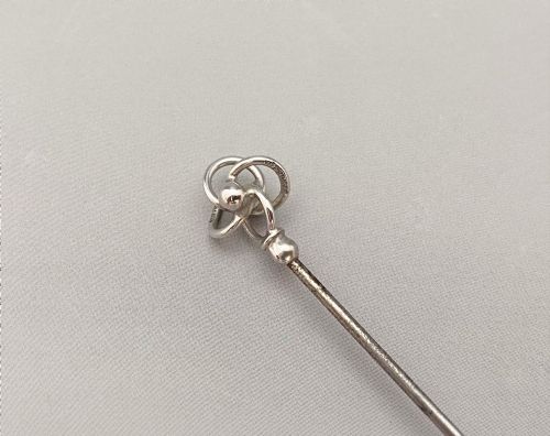 fig 1. A Lovely Edwardian Charles Horner Silver Hatpin