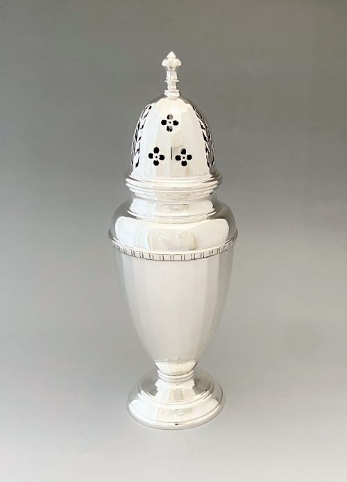 fig 1. A stylish Art Deco silver sugar caster