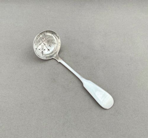 A Fine Victorian Glasgow Silver Sifter Spoon