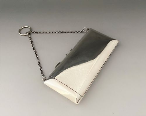 fig 1. A superb Chester silver cocktail purse by Sampson Morden