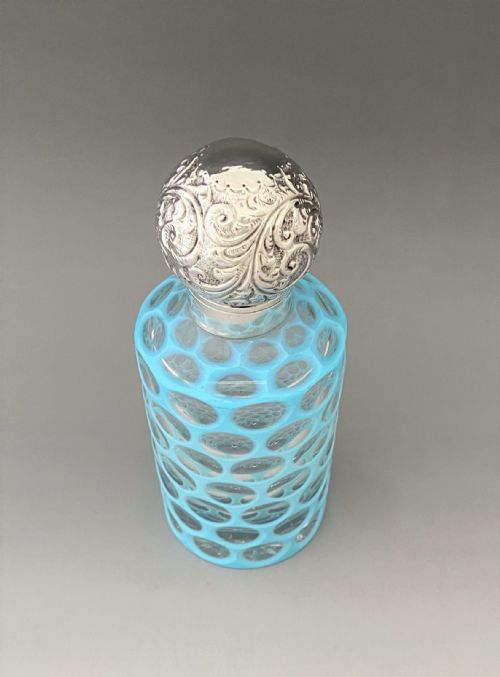 fig 1. A fabulous Victorian silver mounted cologne bottle