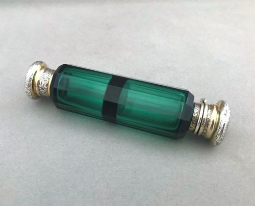 A Lovely Victorian Silver Double Ended Scent Bottle