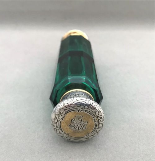 fig 1. A Lovely Victorian Silver Double Ended Scent Bottle