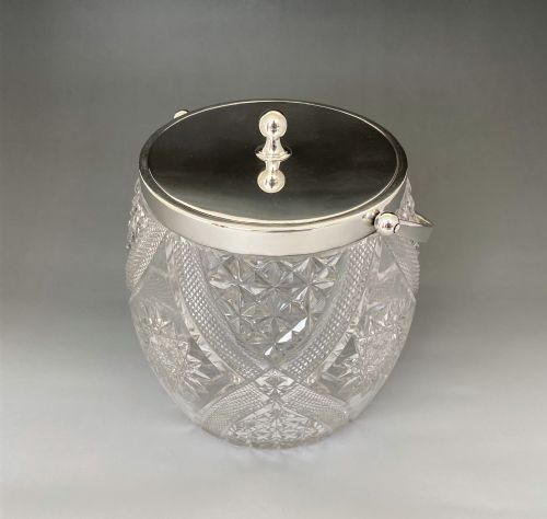 fig 1. A Stunning Silver Mounted Victorian Biscuit Barrel