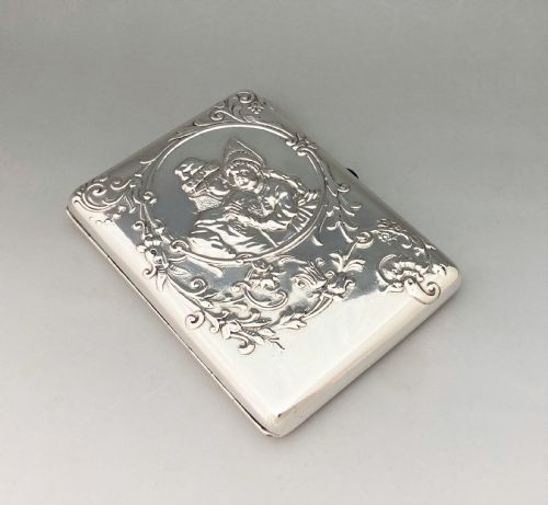A Quality Imperial Russian Silver Gilt Cigarette Case