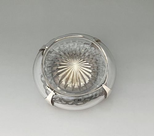 fig 1. A gorgeous silver mounted Victorian inkwell