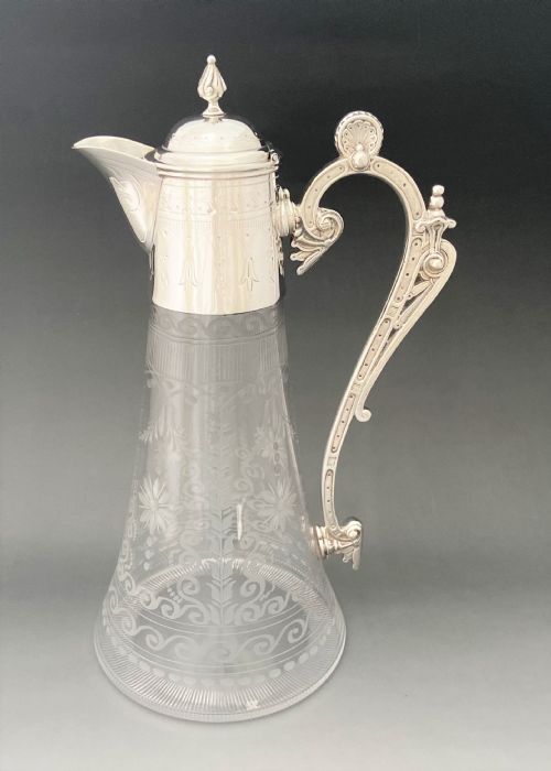 A Fabulous Victorian Silver Plated Claret Jug
